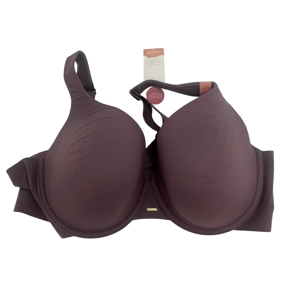Cacique Mauve Bra 42D Lightly Lined Full Coverage Underwire Plus Size NWT